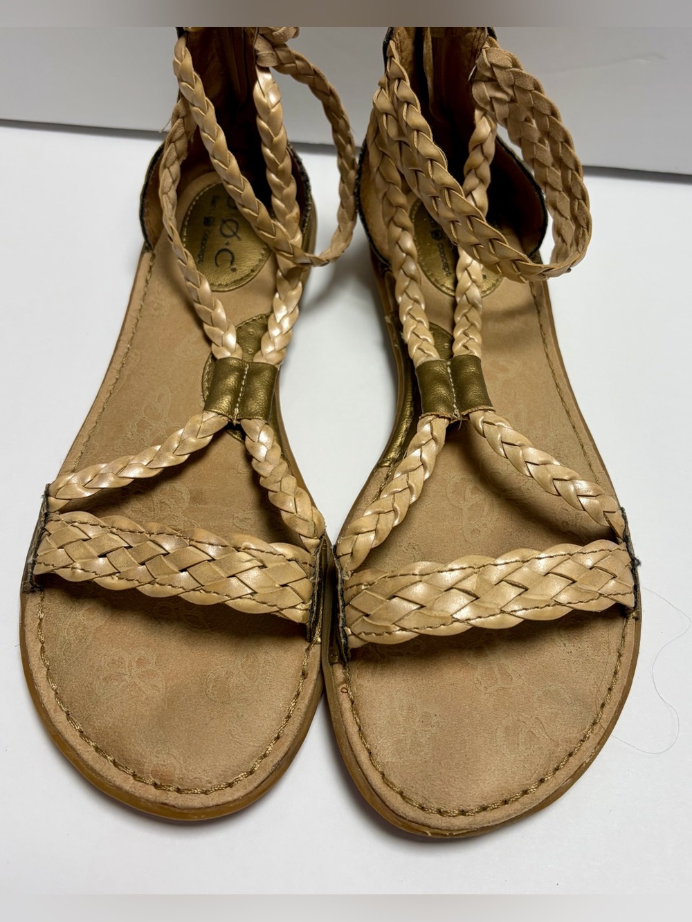 BOC by Born Macedonia Braided Gladiator Sandals Boho Minimalist 
Women’s Size 8M